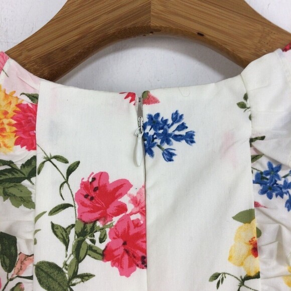 Gal Meets Glam Womens Beverly Ruffle Racerback Floral Sleeveless Jumpsuit 12 NWT - Picture 16 of 16